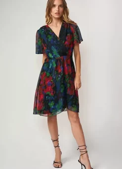 Sud Express Dresses & Overall|Robe Courte Encolure V Noir Razzaia