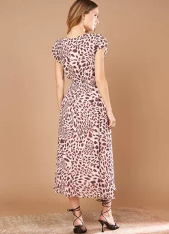 Sud Express Dresses & Overall|Robe Longue Encolure V Poudre Raeva