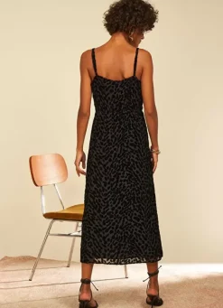 Sud Express Dresses & Overall|Robe Midi A Bretelle Noir Roxana