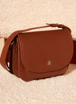 Sud Express Shoes & Accessories|Sac Besace En Cuir Camel Suny