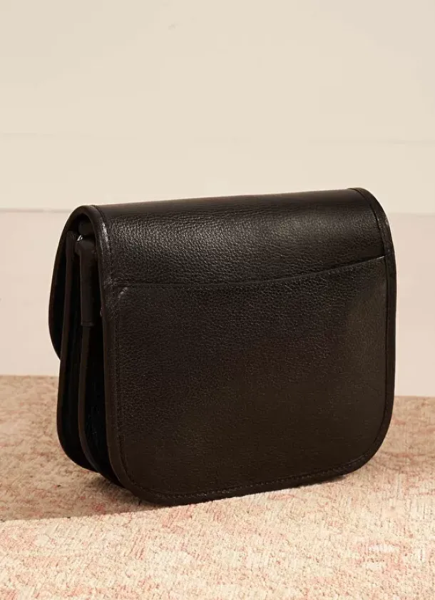 Sud Express Shoes & Accessories|Sac Besace En Cuir Noir Suny