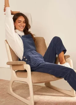 Sud Express Dresses & Overall|Salopette En Velours Indigo Sary