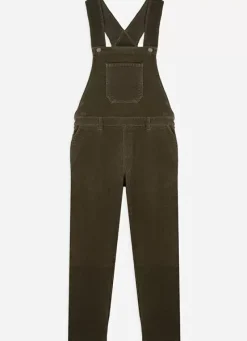 Sud Express Dresses & Overall|Salopette En Velours Kaki Sary