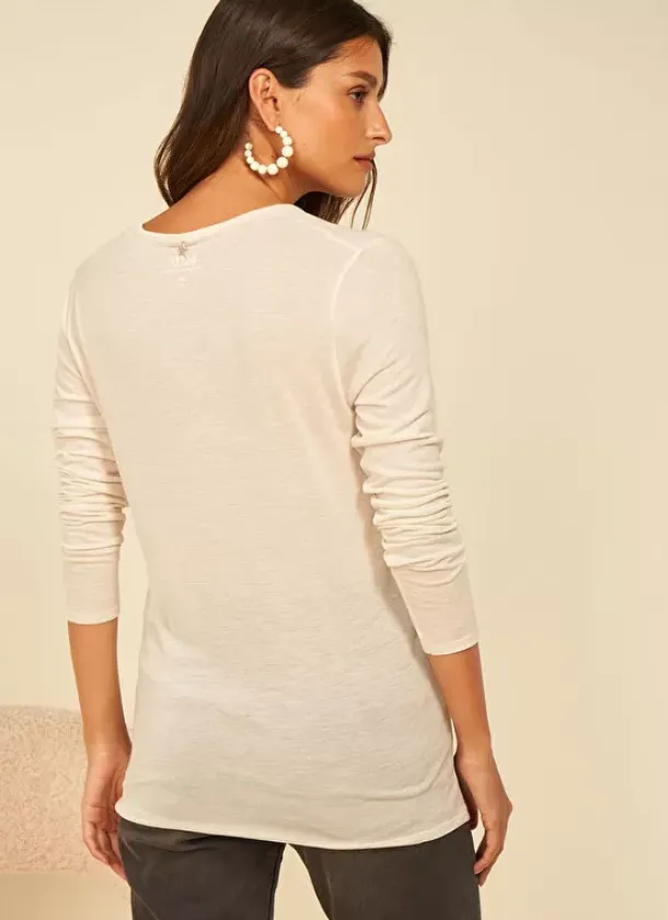 Sud Express T-Shirts|Tee-Shirt Manches Longues Sable Tassina