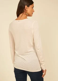 Sud Express T-Shirts|Tee-Shirt Manches Longues Sable Turiane