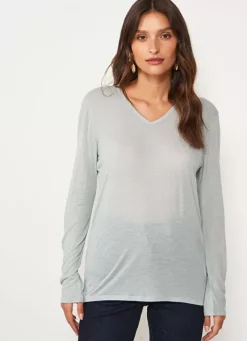 Sud Express T-Shirts|Tee-Shirt Manches Longues Amande Tassina