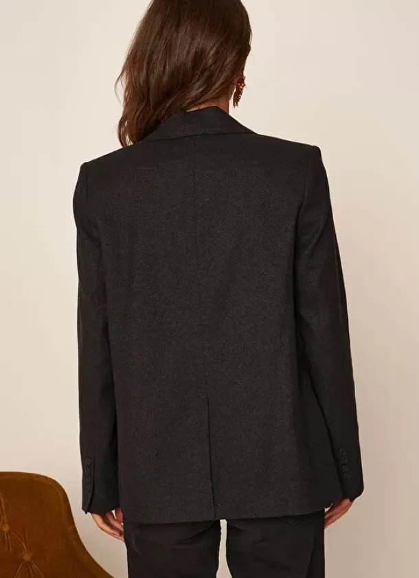 Sud Express Jackets & Coats|Veste De Tailleur Noir Valentyn