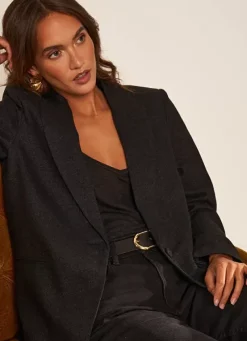 Sud Express Jackets & Coats|Veste De Tailleur Noir Valentyn