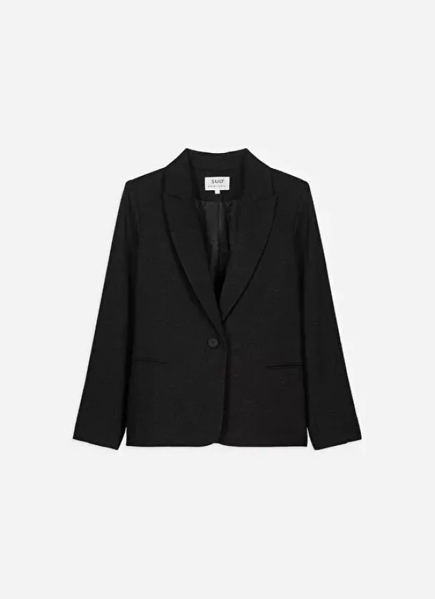 Sud Express Jackets & Coats|Veste De Tailleur Noir Valentyn