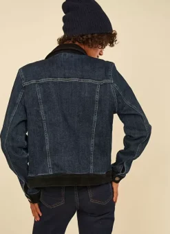 Sud Express Jackets & Coats|Veste Jean Bi Matiere Medium Stone Vaina