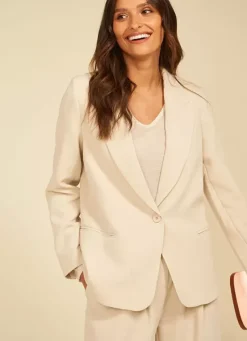 Sud Express Jackets & Coats|Veste Tailleur Creme Vedena
