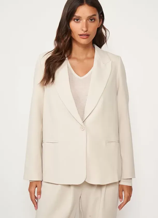 Sud Express Jackets & Coats|Veste Tailleur Creme Vedena