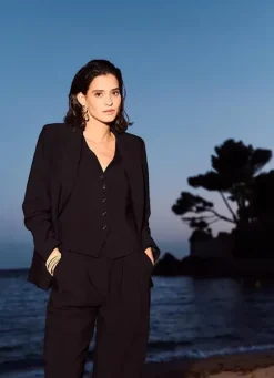 Sud Express Jackets & Coats|Veste Tailleur Noir Vedena